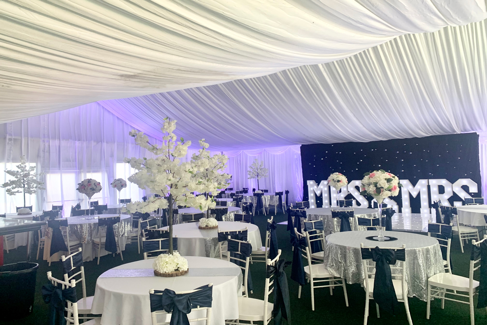 Wedding setup at Hotel Anfield